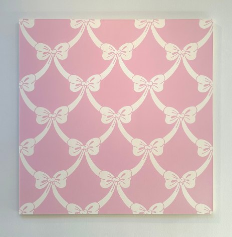 Aaron Parazette  Easy Elegance in Pink, 1995  enamel on canvas  72 x 72 inches