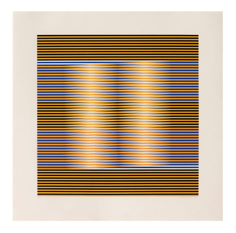 Carlos Cruz-Diez Untitled, 1974 serigraph paper: 29 1/2 x 29 1/2 inches frame: 32 3/4 x 32 3/4 inches Edition 143 of 200