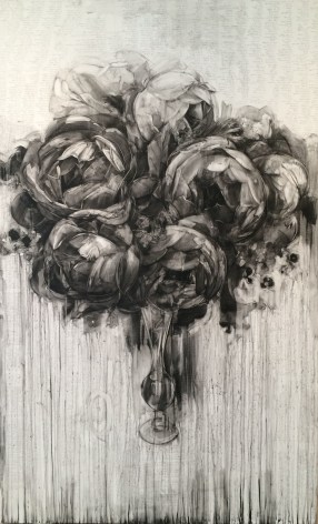 Karin Broker  fat chance, 2014  Conte on formica  96 x 60 x 3 inches   Inquire