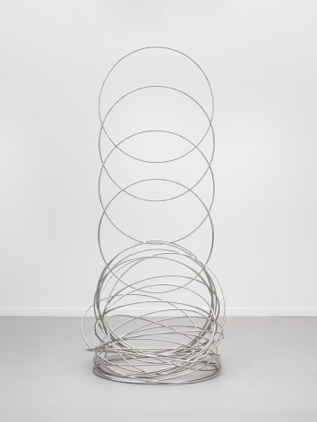 Alicja Kwade 10 Seconds, 2019 stainless steel 126 3/4 x 56 x 54 inches