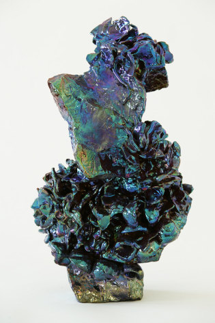 Julia Kunin  Indigo Garden, 2012 ceramic 18 x 10 x 11 inches Permanent Collection: LACMA, Los Angeles, CA