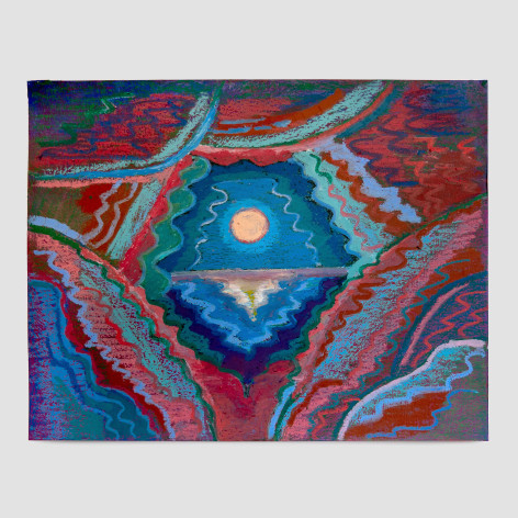 Bruna Massadas Inside the Shell, 2024 acrylic and oil pastel on paper paper: 11 x 14 inches frame: 14 x 17 inches