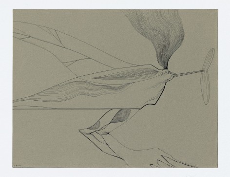 Dorothy Hood Untitled , n.d. ink on paper paper: 19 3/4 x 25 3/4 inches frame: 25 15/16 x 31 7/8 inches