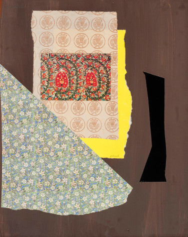 Dorothy Hood  Binaki, Athens, 1982-1997  collage on mat  20 x 16 inches