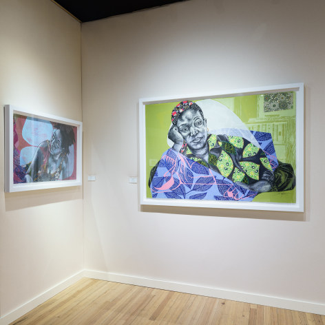 Installation view of McClain Gallery, Booth A13, ADAA The Art Show 2024