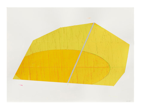 David Row Study for Light (Yellow), 2020 oil on primed Arches watercolor paper 18 x 24 inches