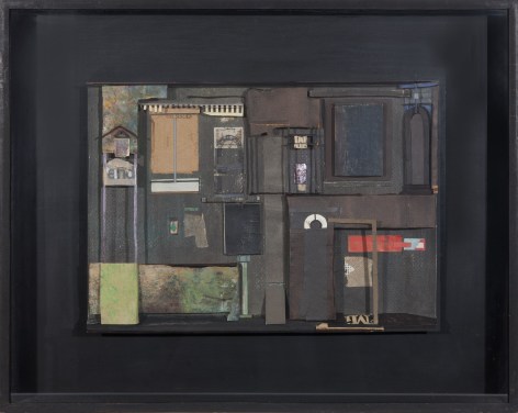 Addie Herder Green Diamond Warehouse, 1983 Collage construction 19 x 24 inches