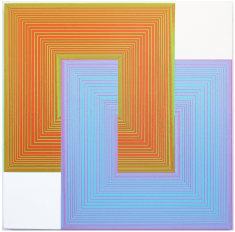 Richard Anuszkiewicz Untitled (Knot No. 1117),, 1986-2019 acrylic on canvas 48 x 48 inches