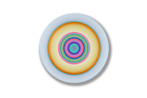 Gary Lang  BLUELIGHTFIFTEEN, 2016  acrylic on canvas  54 inches diameter