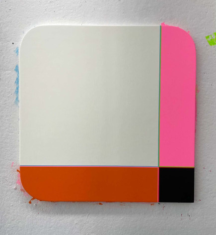 Aaron Parazette EdK #10, 2025 acrylic on linen 22 x 22 inches