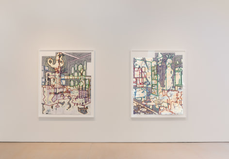 Installation image from Bo Joseph: Holding Spaces at McClain Gallery, 2023