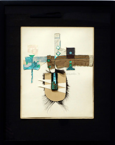 Addie Herder Feather (Black), 1971 Collage construction paper: 13 5/8 x 10 5/8 inches