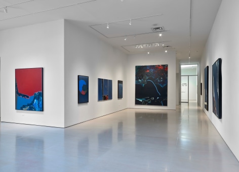 Installation view of &ldquo;Dorothy Hood: Celestial Voids,&rdquo; at McClain Gallery, September 2024. Photos by Tom Dubrock