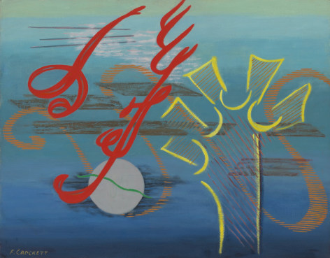 Flora Crockett Untitled, c. 1940s oil on canvas board 22 x 29 inches signed lower left front