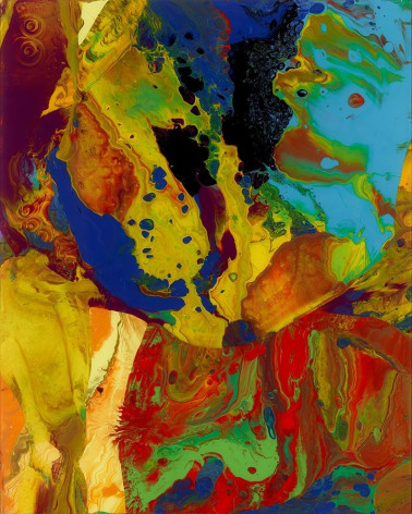 Gerhard Richter,  P9 Edition, 2014,  chromographic colour print, mounted on aluminum,  19 3/4 x 15 3/4 inches,   edition of 500