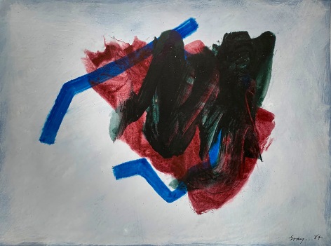 Cleve Gray  Untitled, 1984  acrylic on arches paper  22 1/2 x 30 inches  signed and dated lower right