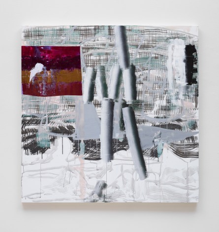 Shane Tolbert Untitled, 2023 acrylic, ink on linen 60 x 60 inches