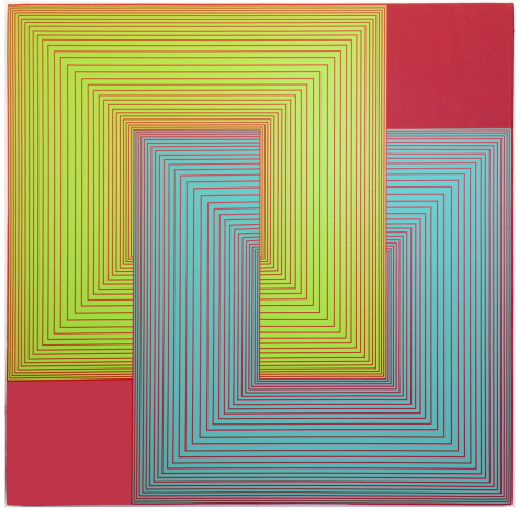 Richard Anuszkiewicz Untitled (Knot No. 1119), 1986-2020 acrylic on canvas 48 x 48 inches