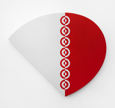 Aaron Parazette Kelly Target 2, 2022 acrylic on linen 19 x 22 inches