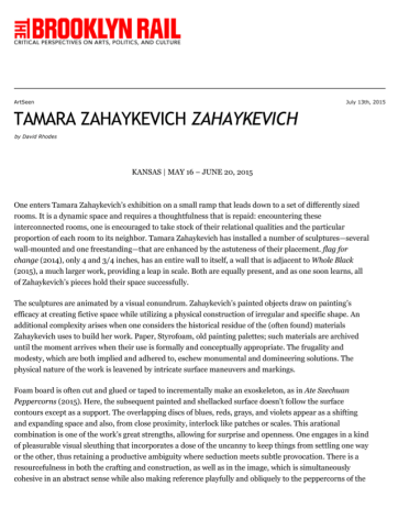 Tamara Zahaykevich: ZAHAYKEVICH