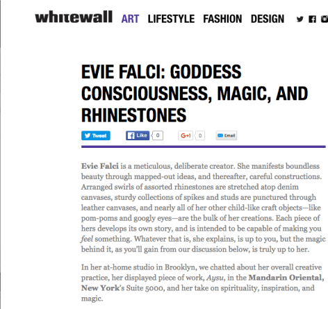 Evie Falci: Goddess Consciousness, Magic and Rhinestones