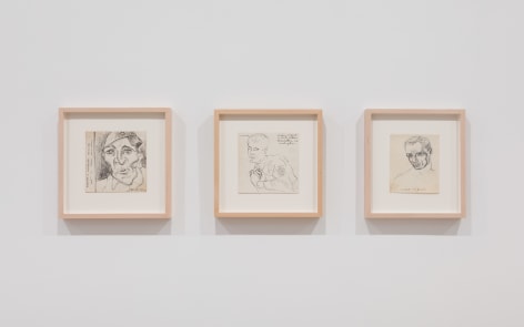 installation view of Richard Diebenkorn works on paper