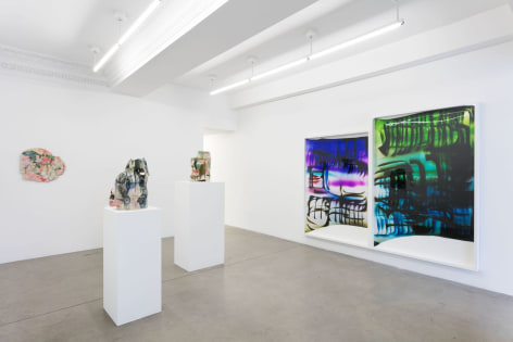 Gallery installation view,&nbsp;Jennie Jieun Lee and Mariah Robertson