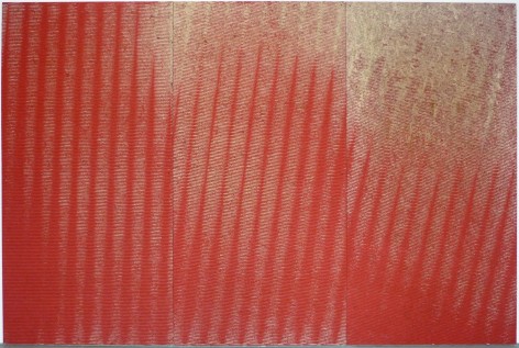 Michael DeLuciaTuning (Red)2011Household paint on plywood96 x 144 inches (243.8 x 365.8 cm)MDe 68