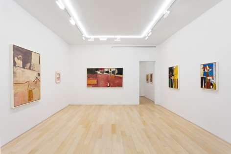 installation view of Richard diebenkorn paintings and drawings