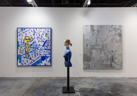 installation view of Art Basel Miami booth