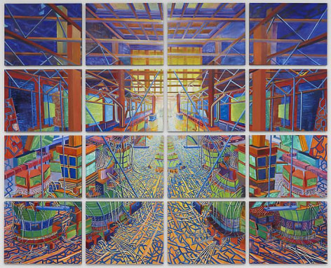 KR 20, 2010Oil on panel16 panels: 24 x 30 inches (61 x 76.2 cm)Overall: 96 x 120 inches (243.8 x 304.8 cm)