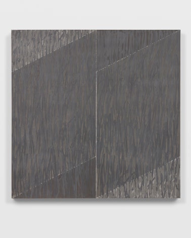 dark grey/black geometric abstract painting