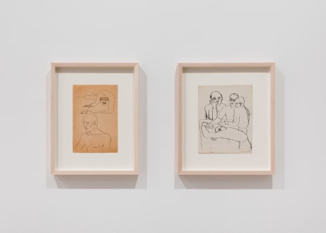 installation view of Richard Diebenkorn works on paper