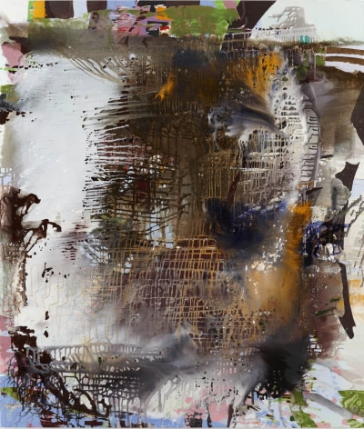 Jackie SaccoccioLeft Portrait2011Oil and mica on linen84 x 72 inches (213.4 x 182.9 cm)JSa 120