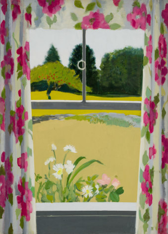 Maine View with Curtains, 1964 Oil on canvas 50 x 35 3/4 inches