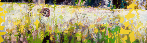 Wild Meadow, 2023-24 Oil on linen 70 x 234 inches