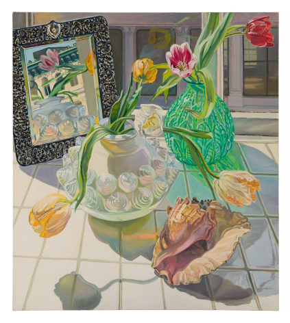 Mirror and Shell, 1981. Oil on canvas, 54 x 48 inches
