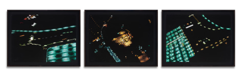 Yvonne Jacquette, Above Augusta, From Helicopter I, 2006, Pastel on paper, 22 1/4 x 29 3/4 inches (each); 26 1/2 x 106 inches (overall)