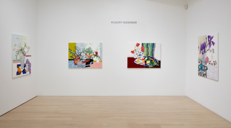 Installation view of &quot;Robert Kushner: Antella Windows and Curtains&quot;