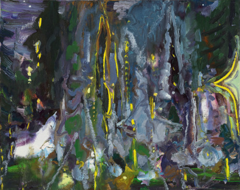 Wild Summer Night, Lights, Mists, Vapors, and Fireflies, 2023 Oil on linen 16 x 20 inches