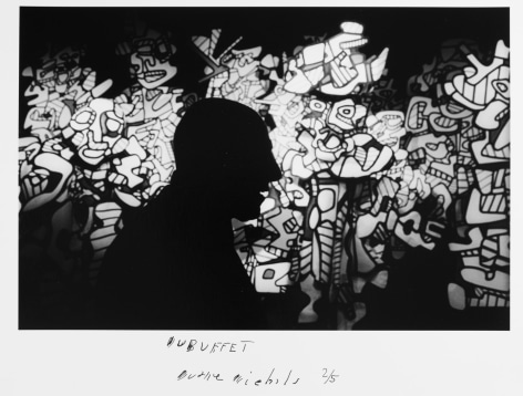 Jean Dubuffet, c. 1980 Gelatin silver print 7 7/8 x 11 7/8 inches (image); 11 x 14 inches (paper) Edition 2/5