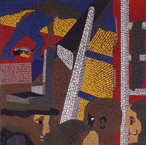 Study for Community, c. 1988 Mosaic 48 x 48 inches