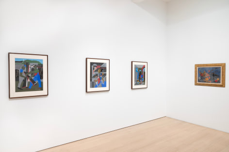 Installation view of Jacob Lawrence: Builders