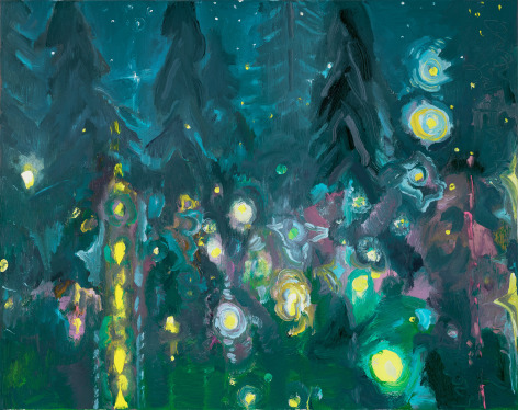 Fireflies in Mid-July, 2023 Oil on linen 16 x 20 inches