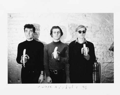Andy Warhol (Three Bananas), c. 1962 Gelatin silver print 5 5/8 x 8 1/2 inches (image); 8 x 10 inches (paper) Edition 2/5