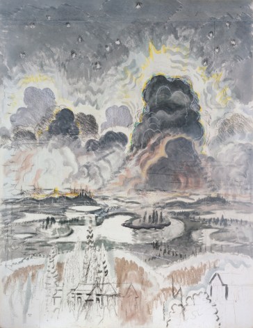 Charles Burchfield Heat Lightning (also known as Landscape with Gray Clouds), c. 1962