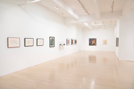 Installation view of Jacob Lawrence: Builders