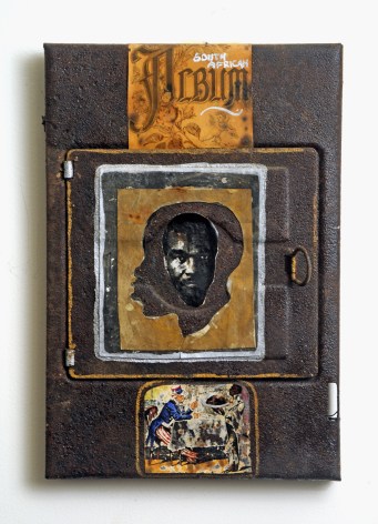 David Driskell My South African Album, c. 1987 Mixed media sculpture 13 x 9 x 3/4 inches