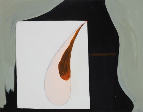 Karen Schifano, Hard Won, 2022. Flashe on canvas, 28 x 36 inches