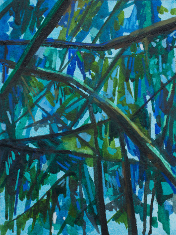 Branches and Night, 2015, Mixed media on paper